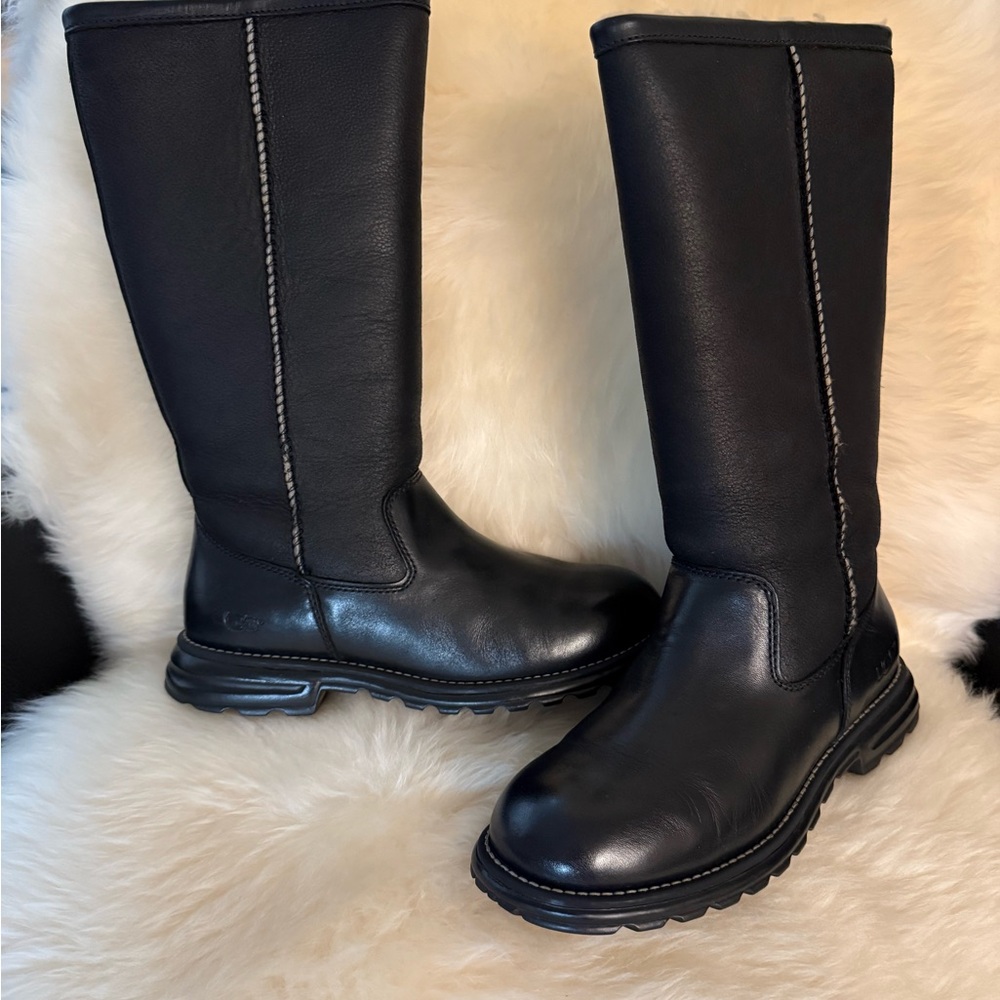 Ugg Shearling Lined Leather Boots - image 2